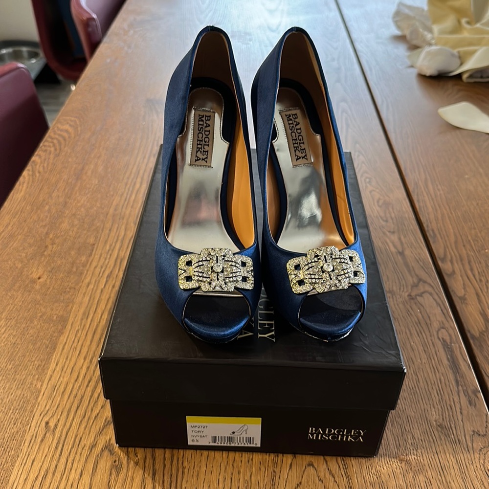 Badgley Mishka Peep Toe Heels